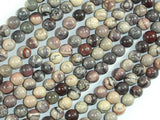 Porcelain Jasper, 6mm Round Beads-Gems: Round & Faceted-BeadDirect