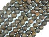 Matte Bronzite Beads, 8mm Round Beads-Gems: Round & Faceted-BeadDirect
