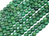 African Jade, Verdite, 6mm (6.5mm)-Gems: Round & Faceted-BeadDirect