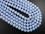 Blue Chalcedony Beads, Blue Lace Agate Beads, 10mm Round-Gems: Round & Faceted-BeadDirect