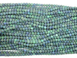 Matte Azurite Malachite Beads, 4mm Round Beads-Gems: Round & Faceted-BeadDirect
