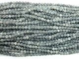 Matte Black Labradorite Beads, Matte Larvikite, 4mm Round Beads-Gems: Round & Faceted-BeadDirect