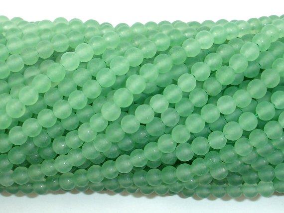 Matte Green Aventurine Beads, 4mm, Round Beads-Gems: Round & Faceted-BeadDirect