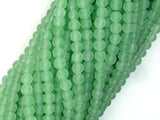 Matte Green Aventurine Beads, 4mm, Round Beads-Gems: Round & Faceted-BeadDirect