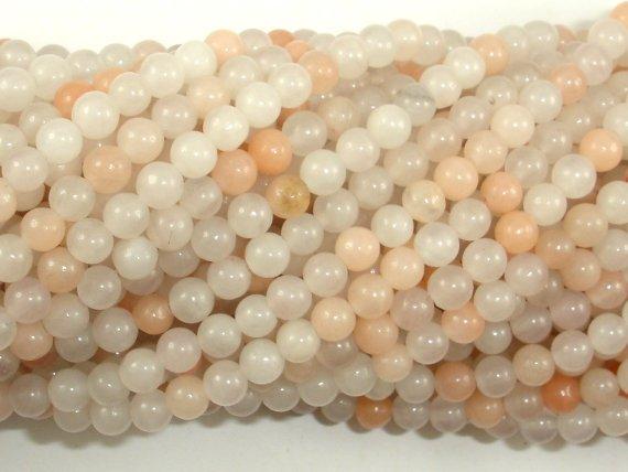 Pink Aventurine Beads, 4mm Round Beads-Gems: Round & Faceted-BeadDirect