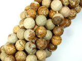Picture Jasper Beads, 10mm Faceted Round Beads-Gems: Round & Faceted-BeadDirect