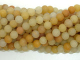 Matte Yellow Jade Beads, 6mm, Round Beads-New Arrivals-BeadDirect