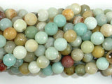 Amazonite Beads, 8mm Faceted Round-Gems: Round & Faceted-BeadDirect
