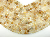 Yellow Quartz, 8mm(8.3mm) Round Beads-Gems: Round & Faceted-BeadDirect