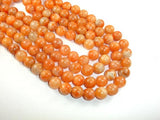 Orange Calcite Beads, 12mm Round Beads-Gems: Round & Faceted-BeadDirect