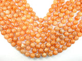 Orange Calcite Beads, 12mm Round Beads-Gems: Round & Faceted-BeadDirect