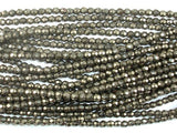 Pyrite Beads, 4mm Faceted Round-Gems: Round & Faceted-BeadDirect