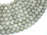 Gray Banded Jasper, 10mm, Round Beads-Gems: Round & Faceted-BeadDirect