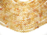 Matte Yellow Jade Beads, 6mm, Round Beads-New Arrivals-BeadDirect