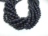 Blue Goldstone Round Beads, 10mm-Gems: Round & Faceted-BeadDirect