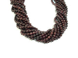 Red Garnet Beads, 4mm-4.7mm Round Beads-Gems: Round & Faceted-BeadDirect