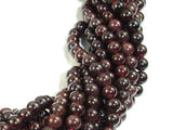 Red Garnet Beads, 4mm-4.7mm Round Beads-Gems: Round & Faceted-BeadDirect