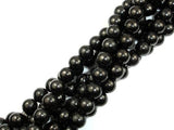 Jet Gemstone Beads, Round, 8mm-Gems: Round & Faceted-BeadDirect