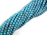 Turquoise Howlite Beads, 4mm Round Beads-Gems: Round & Faceted-BeadDirect