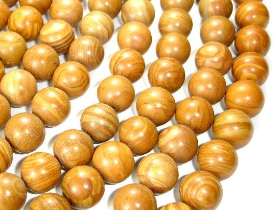 Wood Jasper Beads Round 12mm-Gems: Round & Faceted-BeadDirect
