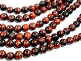 Red Tiger Eye Beads, Round, 6mm-Gems: Round & Faceted-BeadDirect