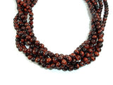 Red Tiger Eye Beads, Round, 6mm-Gems: Round & Faceted-BeadDirect