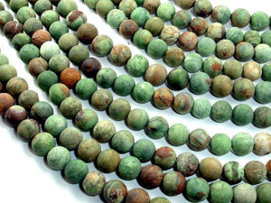 Matte Green Opal Beads, Round-Gems: Round & Faceted-BeadDirect