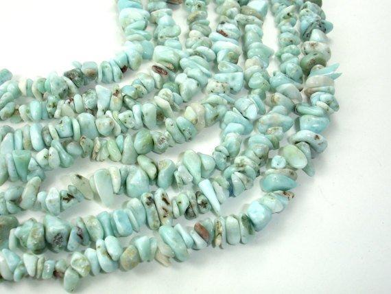 Larimar Beads, Chips, Approx 4-9mm-Gems: Nugget,Chips,Drop-BeadDirect