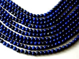Lapis Lazuli beads, 4mm, Round Beads-Gems: Round & Faceted-BeadDirect