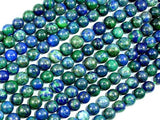 Azurite Malachite Beads, 8mm (8.5 mm) Round-Gems: Round & Faceted-BeadDirect