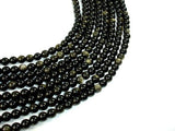 Golden Obsidian Beads, Round, 6mm-Gems: Round & Faceted-BeadDirect