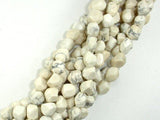 Howlite Beads, Faceted Nugget, 8 x 10 mm-Gems: Nugget,Chips,Drop-BeadDirect