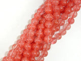 Cherry Quartz Beads, Round, 8mm-Gems: Round & Faceted-BeadDirect