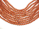 Goldstone Beads, Round, 8mm (7.8mm)-Gems: Round & Faceted-BeadDirect