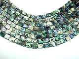 Abalone Beads, Rectangle, 8mm x 10mm, 15.5 inch-Gems: Round & Faceted-BeadDirect