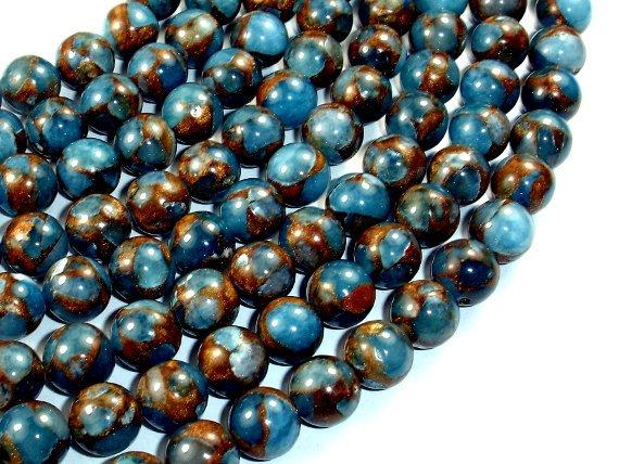 Mosaic Stone Beads, 10mm Round Beads-Gems: Round & Faceted-BeadDirect