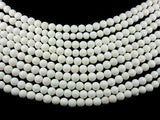 White Sponge Coral Beads, Round, 8mm (7.8mm)-Gems: Round & Faceted-BeadDirect