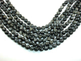 Black Labradorite Beads, Round, 10mm, 15.5 Inch-Gems: Round & Faceted-BeadDirect