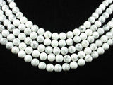 White Howlite, 10mm(10.5mm) Round beads-Gems: Round & Faceted-BeadDirect