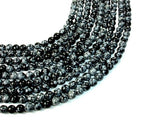 Snowflake Obsidian Beads, Round, 8mm (8.5mm)-Gems: Round & Faceted-BeadDirect