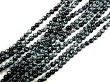 Snowflake Obsidian Beads, Round, 8mm (8.5mm)-Gems: Round & Faceted-BeadDirect