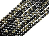 Golden Obsidian Beads, Round, 8mm-Gems: Round & Faceted-BeadDirect