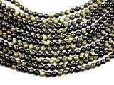 Golden Obsidian Beads, Round, 8mm-Gems: Round & Faceted-BeadDirect