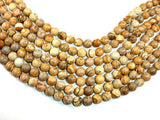 Picture Jasper Beads, 10mm Round Beads-Gems: Round & Faceted-BeadDirect