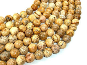 Picture Jasper Beads, 10mm Round Beads-Gems: Round & Faceted-BeadDirect