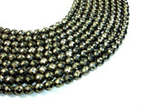 Pyrite Beads, Faceted Round, 8mm-Gems: Round & Faceted-BeadDirect