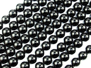 Black Onyx Beads, Round 10mm-Gems: Round & Faceted-BeadDirect