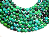 Chrysocolla, 10 mm Round Beads-Gems: Round & Faceted-BeadDirect