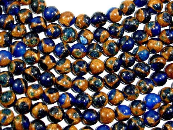 Mosaic Stone Beads, Round, 6mm-Gems: Round & Faceted-BeadDirect