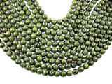 Alligator Skin Jasper Beads, Green Brecciated Jasper, Round, 10mm-Gems: Round & Faceted-BeadDirect